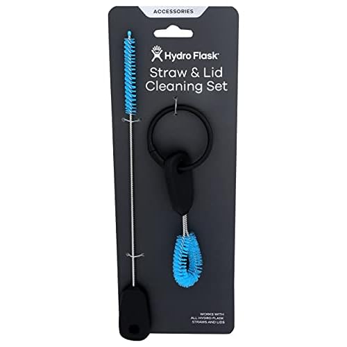 Hydro Flask Cleaning Supplies - Bottle Brush & Straw Cleaning Set - Water Bottle Cleaning Accessories Dishwasher Safe Reusable Straw Brush