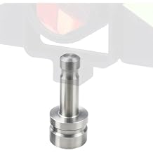 Universal Swiss-Style Stainless Steel Prism Pole Adapter with 5/8x11 Thread Stable Survey Pole Mounting Accessory for Precision Surveying