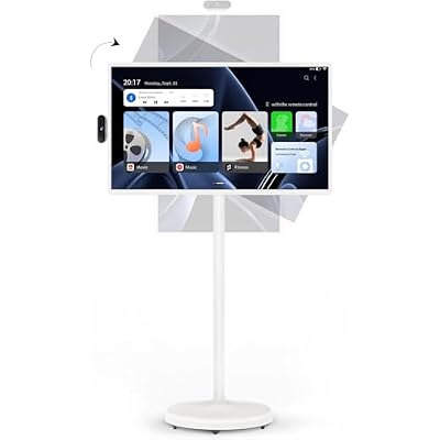 ApoloSign 32-Inch Portable Smart Screen 1080p Rotatable Monitor with Incell Touch Screen, Android OSSupport Google Store, Built-in Battery4-6H, Full Swivel Rotation, Remote Control