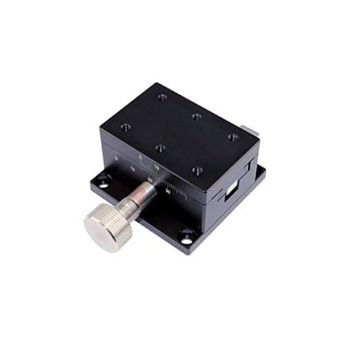 Dovetail Slide Table, MPositioning DT01X-30 Manual Linear Stage 30 mm Travel Precision Pinion and Rack System 40 x 60 mm Platform