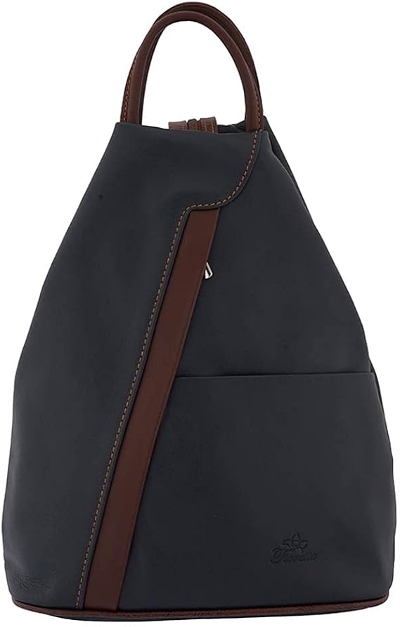 Italian Genuine Leather Top Handle Backpack Purse Shoulder Bag Handbag Rucksack For Women