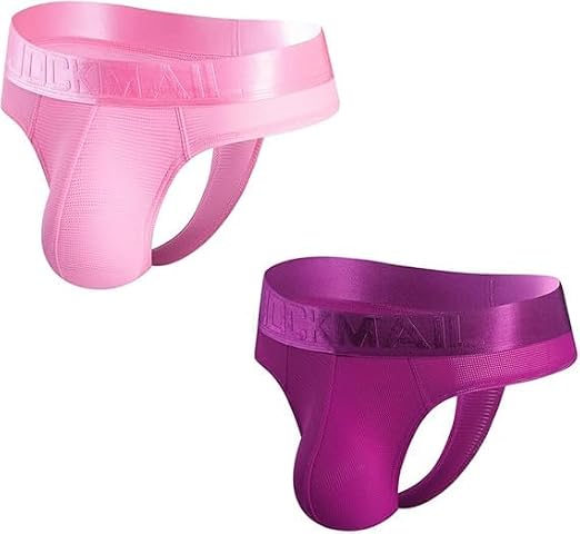 JOCKMAIL 2 Pcs/Pack Men's Briefs Underwear Low Rise Men's Underwear Cosy Wide Belt Men's Underwear Thong