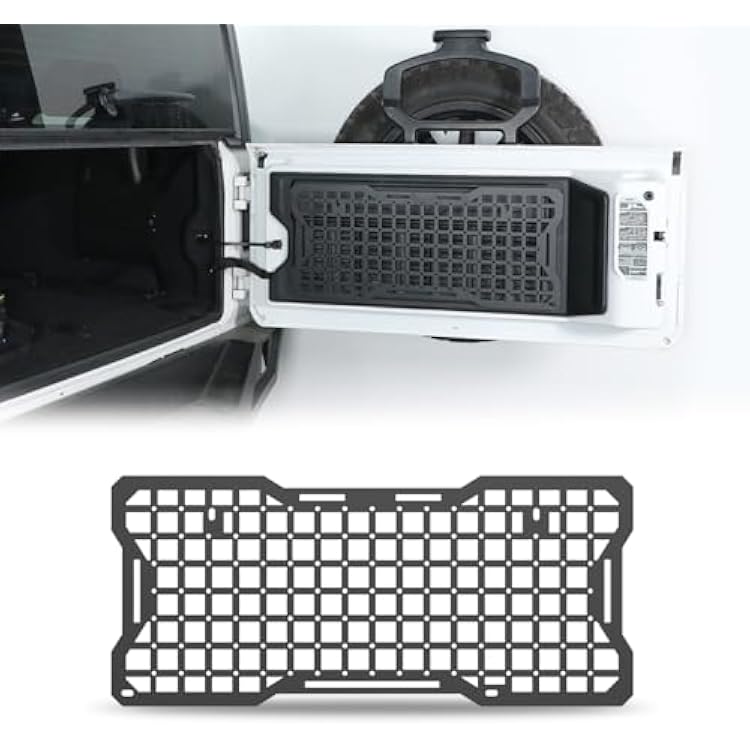 WolfX Tailgate Molle Panels for 2018-2026 Jeep Wrangler JL Q235A Steel Rear Window Storage Molle Panel Organizer Racks