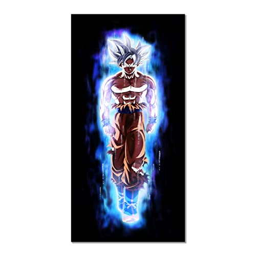 Japanese Anime Poster BANDAI Goku Ultra Instinct Super Saiyan HD Print on Canvas Painting Wall Art For Living Room Decor Boy Gift 12x24inch