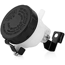Brake Reservoir Fluid Bottle Motorcycle Master Cylinder Oil Cup with Iron Bracket Low Design Plastic Replacement for Rear Brake Systems