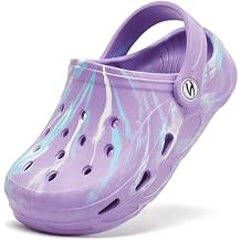 HOBIBEAR Boys Girls Classic Clogs Slip on Garden Shoes Cute Summer Sandals Water Shoes(Toddler/Little Kid)