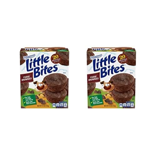 Entenmanns Little Bites Fudge Brownie Mini Muffins | 2 pack 10 pouches total