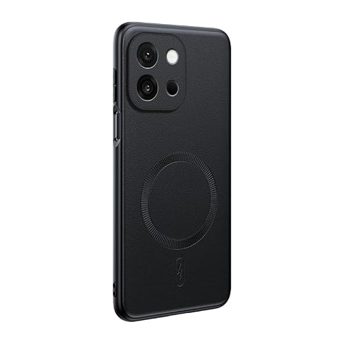Smartphone Case Compatible with OnePlus 13T, Compatible with MagSafe, Car Magnetic Lens Protector Shockproof, 2 in 1 Cover, Black