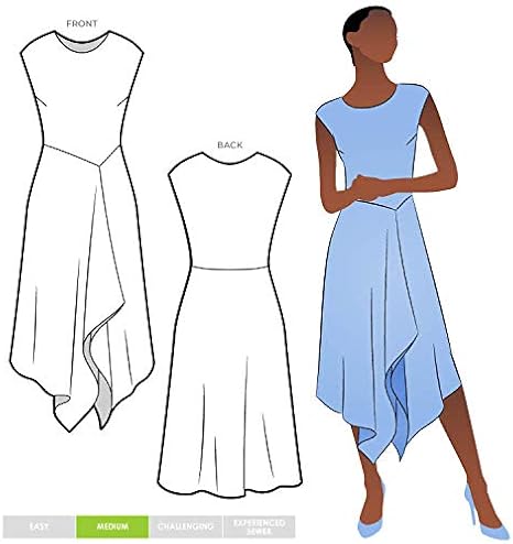 Style Arc Sewing Pattern - Elley Designer Knit Dress (Sizes 10-22)