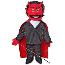 25" Devil w/Light-Up Eyes, Full Body, Ventriloquist Style Puppet