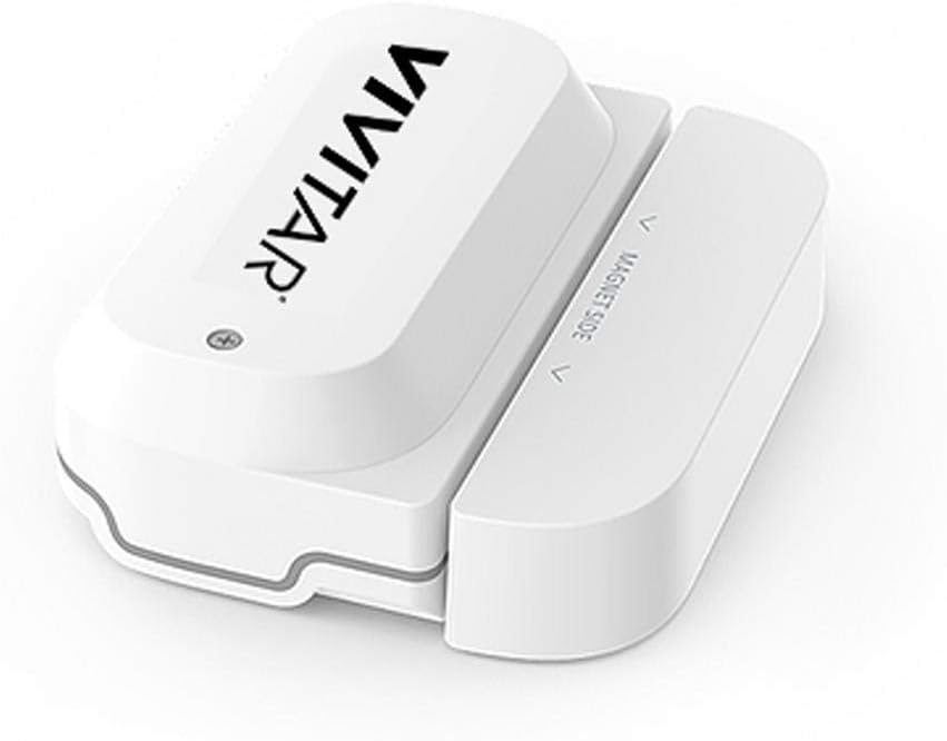 Vivitar WT06 Smart Home Security WiFi Door Sensor, Sends Alert Once Sensor is Triggered, Simple Wi-Fi Setup with App, Individual Tag Settings, Super Low Energy Consumption, White