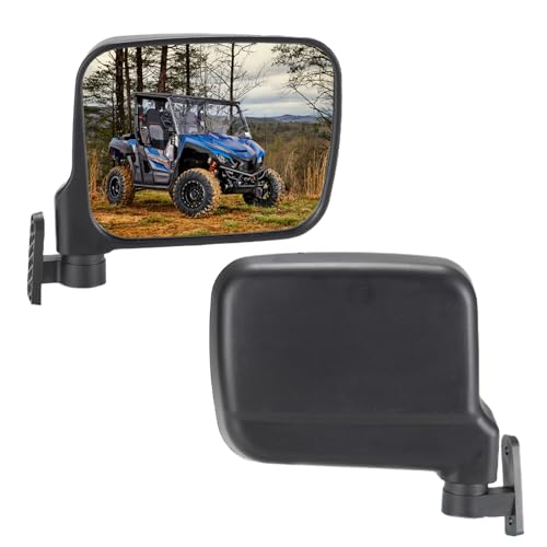 Wider Side View Mirrors for Yamaha Wolverine X2 X4 Accessories 2018-2020, A & UTV PRO Break Away Convex Rearview Side by Side Mirrors Adjustable Rear View Mirrors, 2Pcs