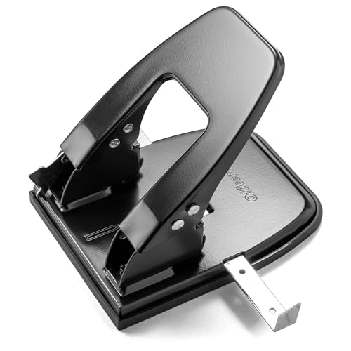 Standard 2 Hole Paper Punch, 30 Sheets Capacity, Black 90079