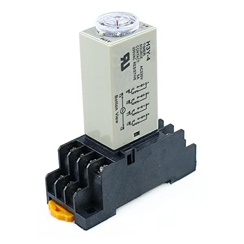 ZUC H3Y-4 0-60M Power OnTime Delay Relay Timer DPDT 14Pins H3Y-4 DC12V DC24V AC110V AC220VAC220V