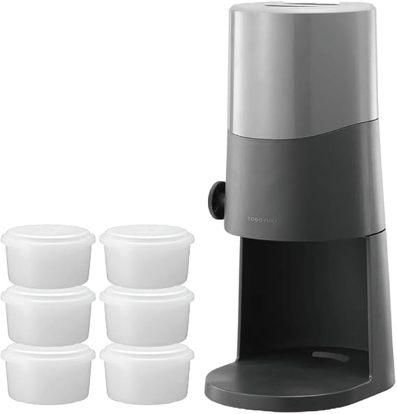 Doshisha DTS-B5BK Electric Fluffy Snow Shaved Ice Machine, Black, Includes 4 Ice Makers, Fluffy, Snow Blade, Adjustable Blade Height, Compact Storage, Disassemble, Washable, Recipe Included