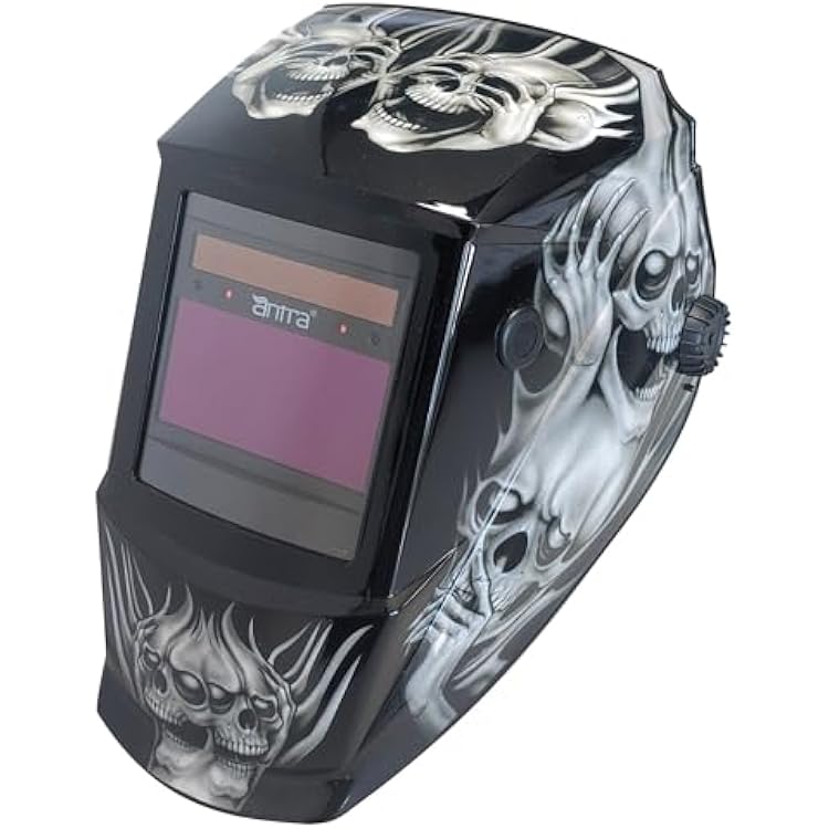 Antra Digital Auto-Shade & Auto Darkening Welding Helmet DP5A-6218 True Color 35-13 wTack Mode, Shade Lock, Two Step Delay, Low TIG Rating 2A - Precision Protection for Welding Excellence