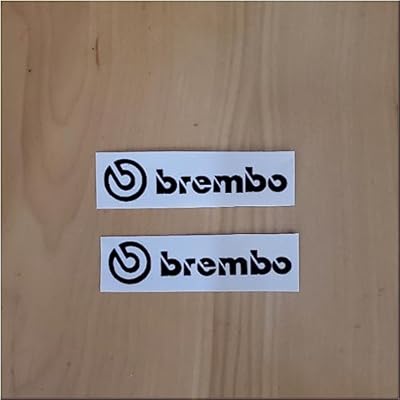 Brembo Brake Caliper HIGH TEMP Decal Sticker Set of 4 Black