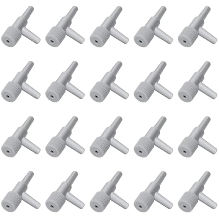 AQUANEAT Aquarium Control Valve 20PCS,Fish Tank 2 way Valves for 316 Airline Tubing, Plastic Air Regulator, for Aquarium Air Pump Accessories