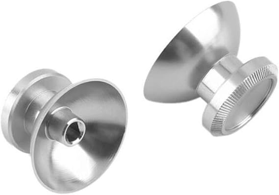 Metal Analog Joystick Thumb Sticks Cap Grips Cover for Xbox360 Controller (Silver)