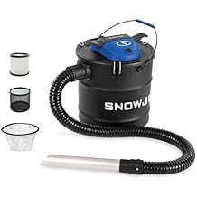 Snow Joe Bagless Canister Vacuum Cleaner, Metal Canister w/ Hose & Filter, 4.8 Gallon, 4-Amp Motor - Ash Vacuum Cleaner for Home, Garage, and Outdoor Spaces, ASHJ201
