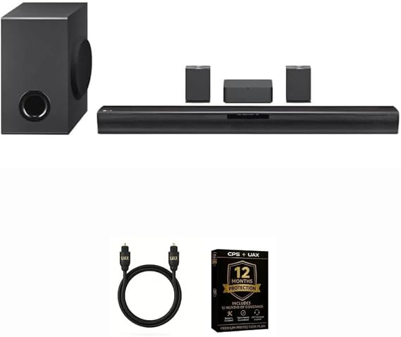 LG SQC4RKIT1 4.1 Channel Home Theatre Soundbar System, Wireless Subwoofer & Rear Speakers, Dolby Digital, Bluetooth