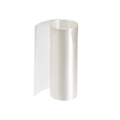 uxcell PVC Heat Shrink Tube 140mm Flat Width Wrap for Dual Layer 18650 1 Meter Clear