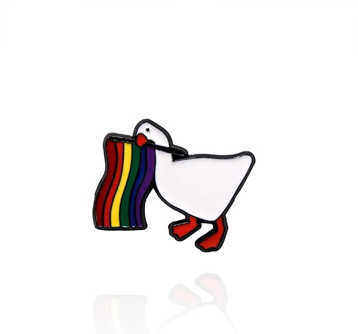 Pride Gay LGBTQ Enamel Pins - Cute Rainbow Heart Badges - Aesthetic Gifts for Girls Teens Women Men