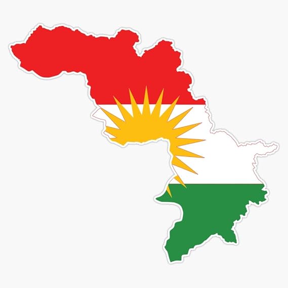 Kurdistan Flag for Kurds People Sticker Vinyl Decal Bumper Sticker 5