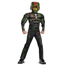 Halo Wars 2 Jerome Classic Muscle Costume, Green, Small (4-6)