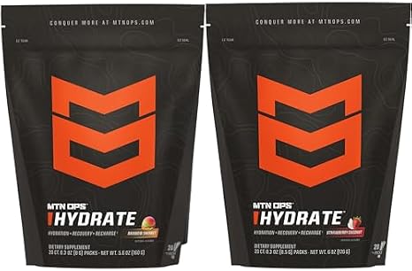MTN OPS Hydrate Rainbow Sherbet + Strawberry Coconut Bundle