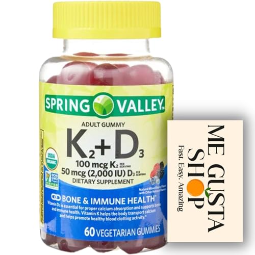 Spring Valley K2  D3 Vegetarian Gummy 60 Count  me Gusta Sticker
