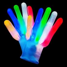 LED Gloves, Light Up Gloves for Kids Birthday Gift Cool Fun Toys for 5-12 Year Old Boys Girls with 5 Color/6 Mode