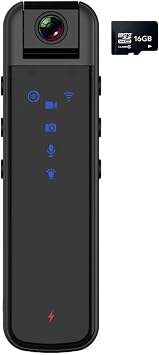 Flip Rotating Lens 180 Degree WiFi Mini 1080P HD IR Infrared Covert Pocket Body Camera with 16GB SD Card PE-FLIP