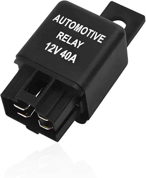 DXNQ 40 Amp Automotive Relay, 4 Pin 12V 40A SPST Car Air Conditioning Relay Socket, Relay Switch Starter Relay Replacement for Car Truck Van Motorcycle Boat, Car Accessories