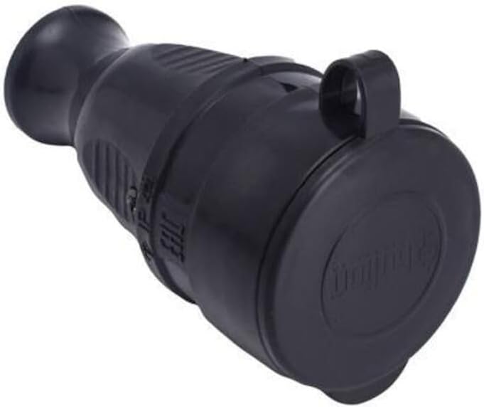 Rubber Grounded Female Plug 16A 220V