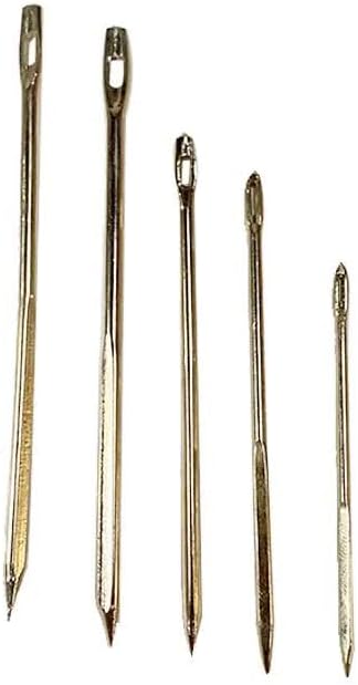 Y H M 12PCS Sail Makers Needles Sturdy & Durable for Sewing Sails and Canvas (#12 80mm)