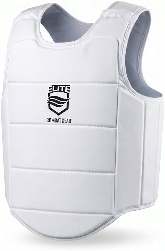 Karate Chest Guard for Kids & Adults. Martial Arts Body Protector.