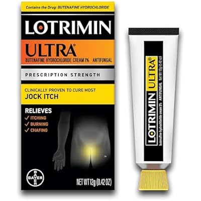 Lotrimin Ultra Jock Itch Cream - Powerful Butenafine Hydrochloride Treatment for Jock Itch, 0.42 Ounce 12 Grams Packaging May Vary