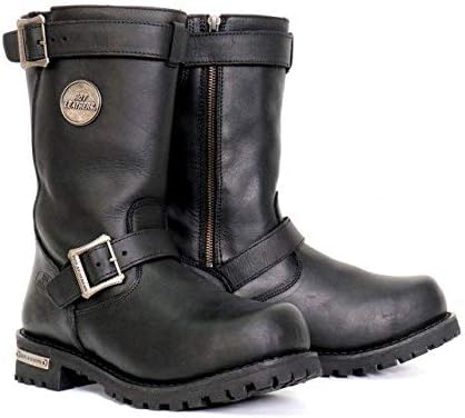 Hot Leathers Men's Road Forge Black Engineer Boots, BTM1005-8W