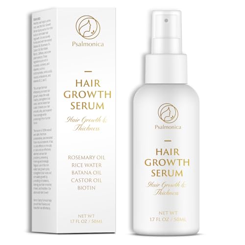 Hair Growth Serum: Rosemary Batana Castor Oil Rice Water Biotin Hair Oils for Hair Growth - Hair Growth Thickening Product - Hair Loss Treatments for Women Men50 ML