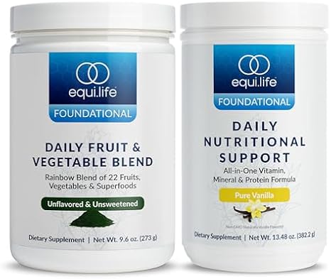 Equilife Vanilla Daily Nutritional Support & Unflavored Superfoods Bundle