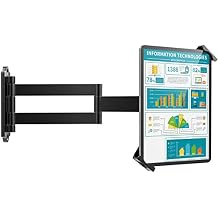 AboveTEK Tablet Wall Mount - 360 Rotation Tablet Holder Stand with Extension Arm, Anti-Theft Kitchen Mount Fits 7"-11" Tablets Including iPad Pro/Air/Mini, Galaxy Tab - Security Lock & Key - (Black)