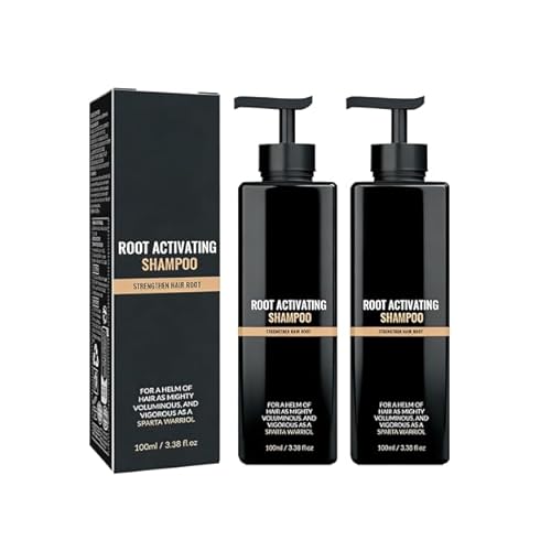 2PCS Root Activator Shampoo, Anti Hair Loss Treatment, Reduces Shedding, With Natural Regrowth Formula, Thickening & Nourishing For All Hair| Reduce Shedding,Smooths Hair