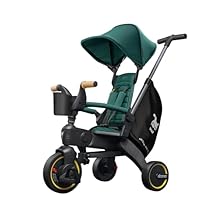 Doona Liki Trike S5, Racing Green - 5-in-1 Compact, Foldable Tricycle - Suitable for Toddlers 10 to 36 Months