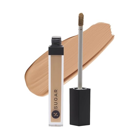 SUGAR Cosmetics Magic Wand Waterproof Concealer - 40 Breve (Medium Beige, Warm Undertone) Full Coverage Waterproof Longwear Formula