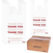 Thank You 1000 Pack T-Shirt Bags 11.56.522 Shopping Bags White