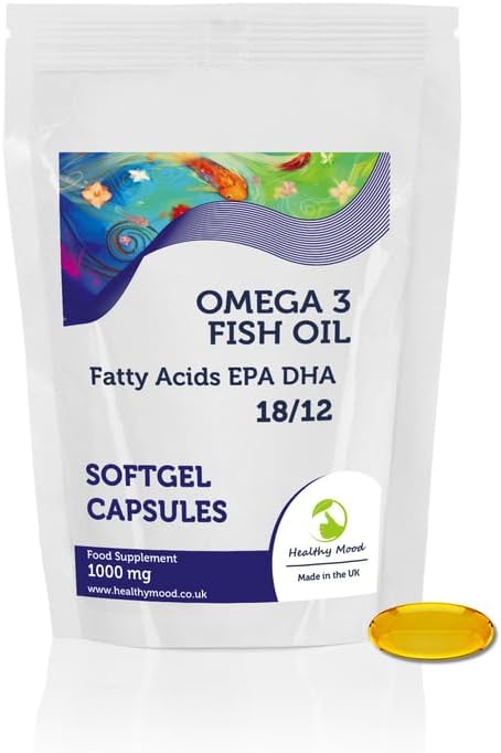 Omega 3 1000mg (18/12) Softgel 60 Capsules – High-Potency Fish Oil Supplement