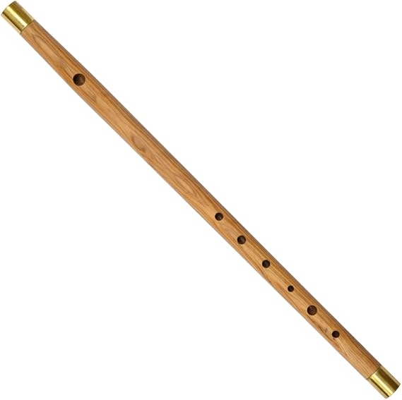 Brittania Wooden Fife in Bb Cocuswood/Brass | Used for Civil War Re-Enactment flute, historical Renaissance Baroque instrument, LARP, Fife and Drum Corp Marching Band and parades