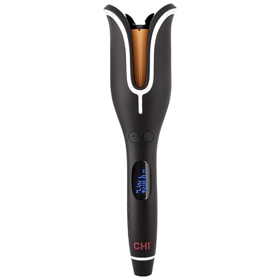 CHI Spin N Curl 1 Ceramic Rotating Curling Iron, Onyx Black