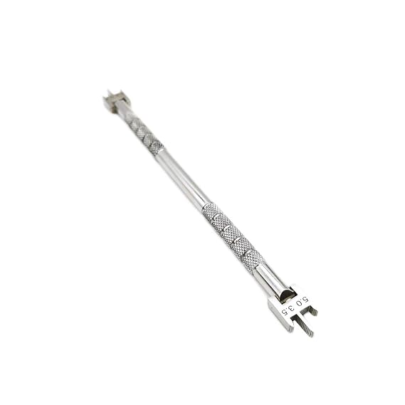 Sino Dental Orthodontic Brackets Gauge Lab Instruments, Ortho Brackets Height Position Gauge Adjustable,Stainless Steel 3.5-5.0MM